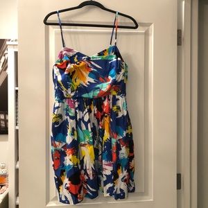 Once worn Zara fun multicolored mini dress